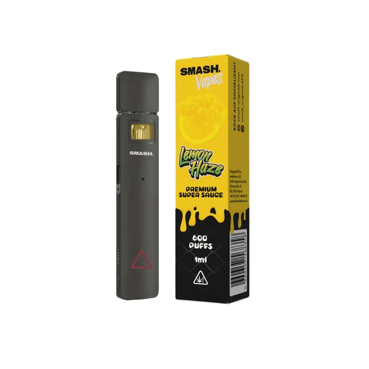 Smash Super Sauce Einweg Vape 1ml Lemon Haze
