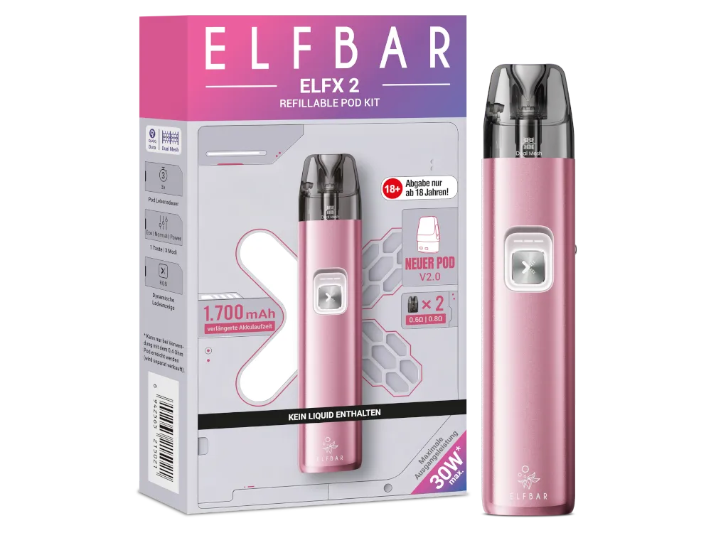 Elfbar E-Zigarette Elfx 2 Berry Pink