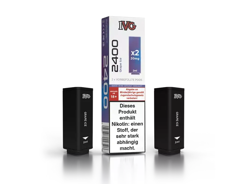 IVG Pod 2400 Grape Ice 20mg/ml (2 Stück pro Packung)
