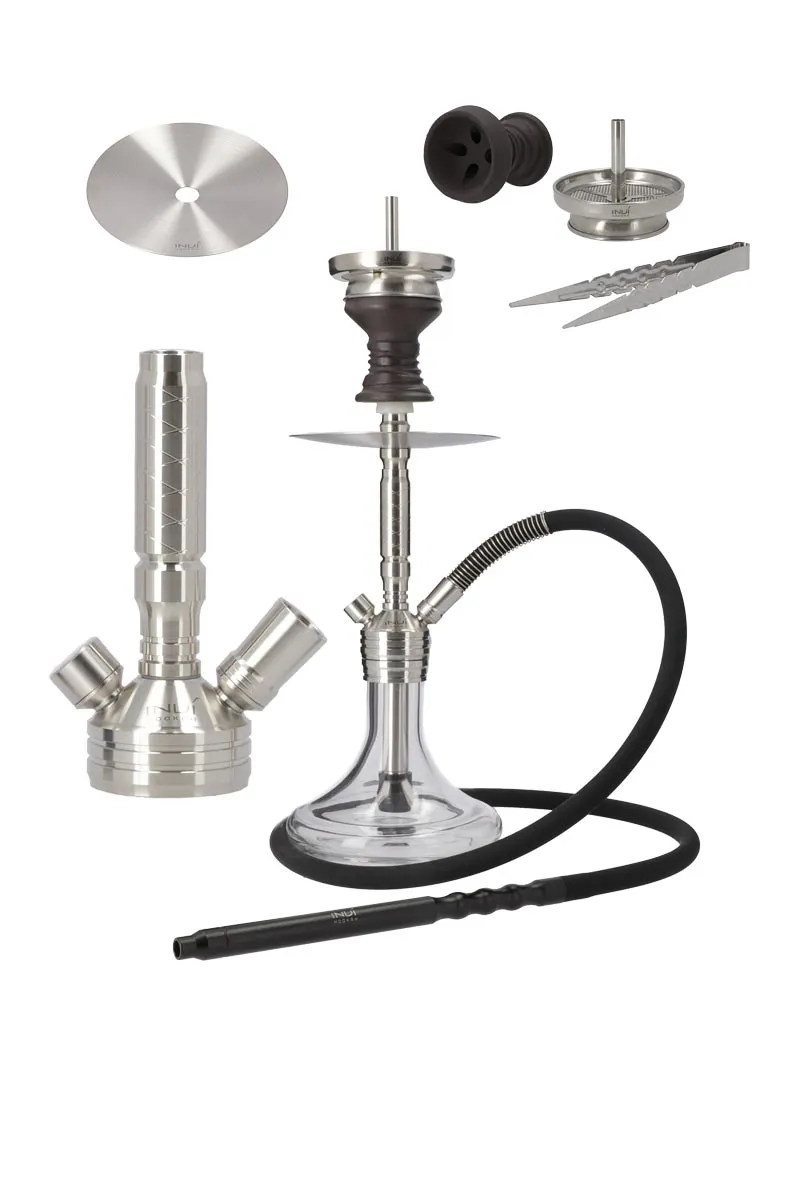 Invi Shisha Paradox V2 Edelstahl Silber Clear