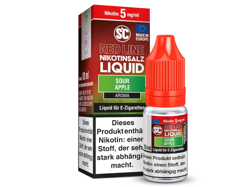 SC Nikotinsalz Liquid Red Line Sour Apple 5mg/ml 10ml