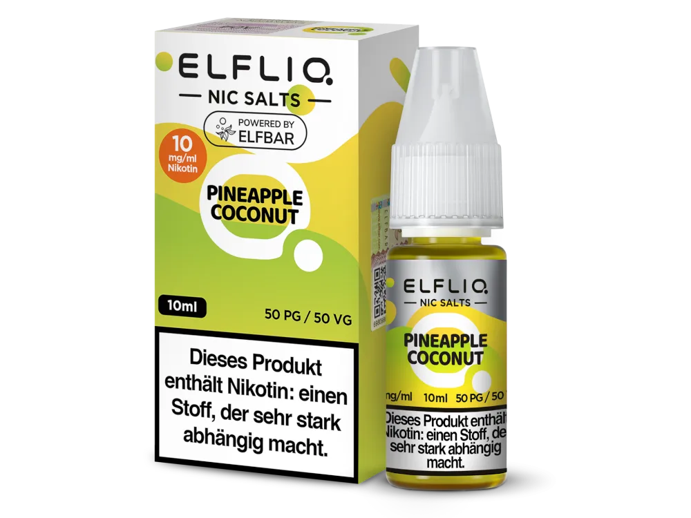 Elfliq Nikotinsalz Liquid Pineapple Coconut 10mg/ml 10ml