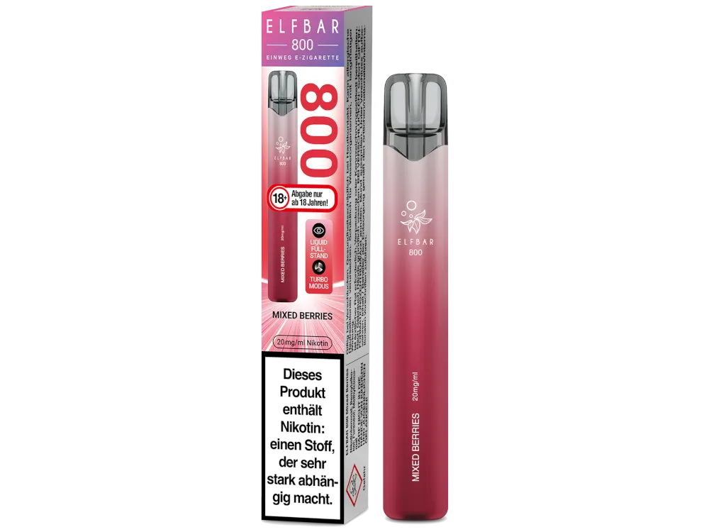 Elfbar Einweg E-Zigarette 800 Mixed Berries 20mg/ml