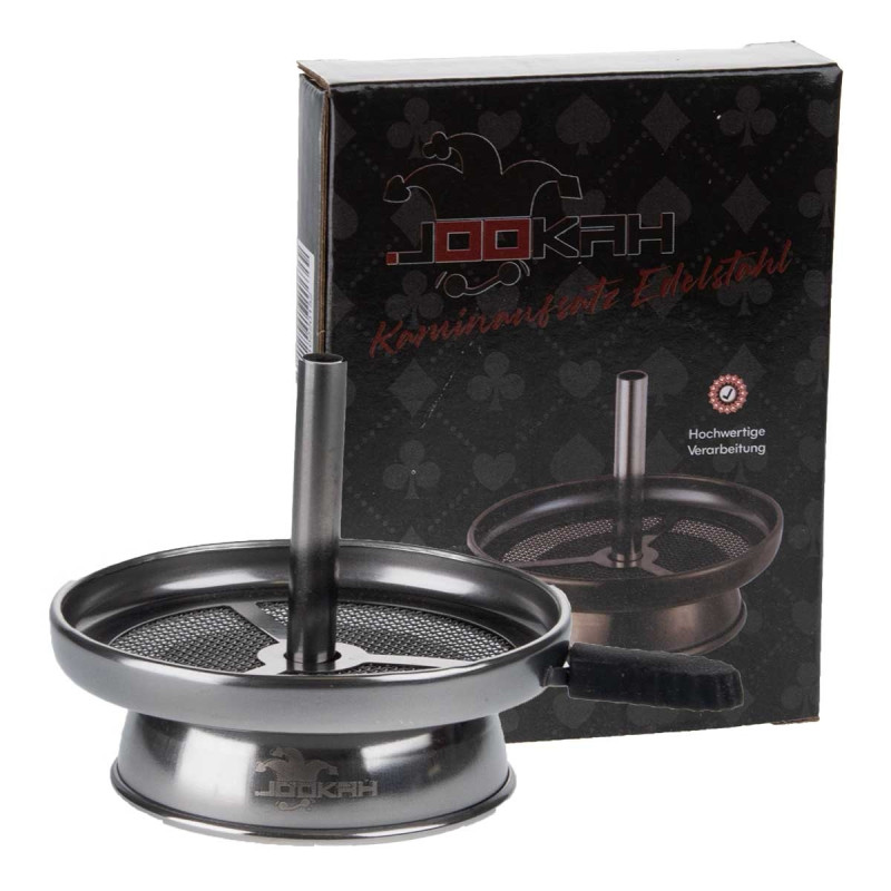 Jookah Kaminaufsatz mit Griff Edelstahl Black Shining