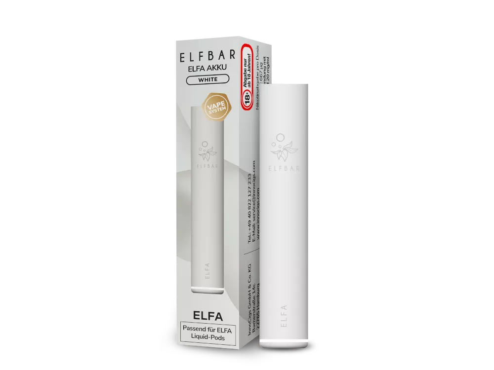 Elfbar Elfa Akku 500 mAh Weiß