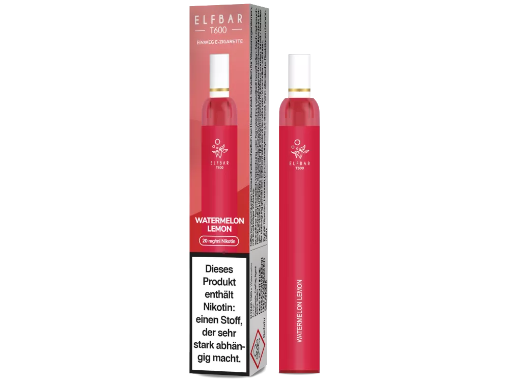 Elfbar Einweg E-Zigarette T600 Watermelon Lemon 20mg/ml