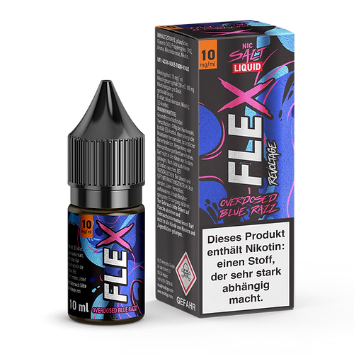 Revoltage Nikotinsalz Liquid Flex Overdosed Blue Razz 10mg/ml 10ml