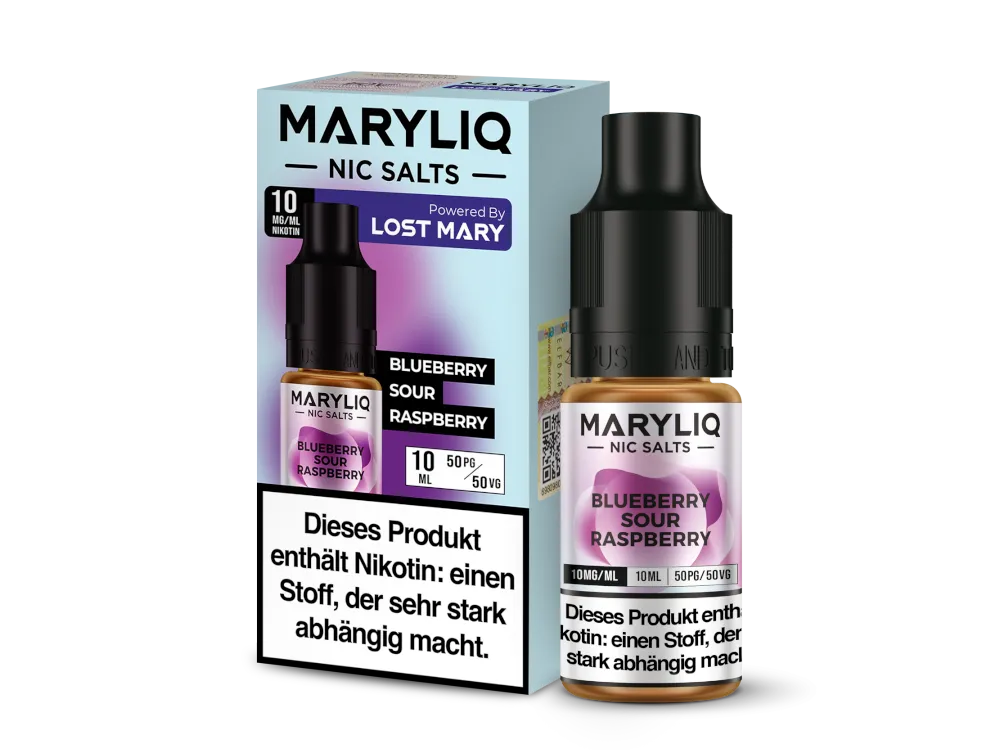 Maryliq Nikotinsalz Liquid Blueberry Sour Raspberry 10mg/ml 10ml