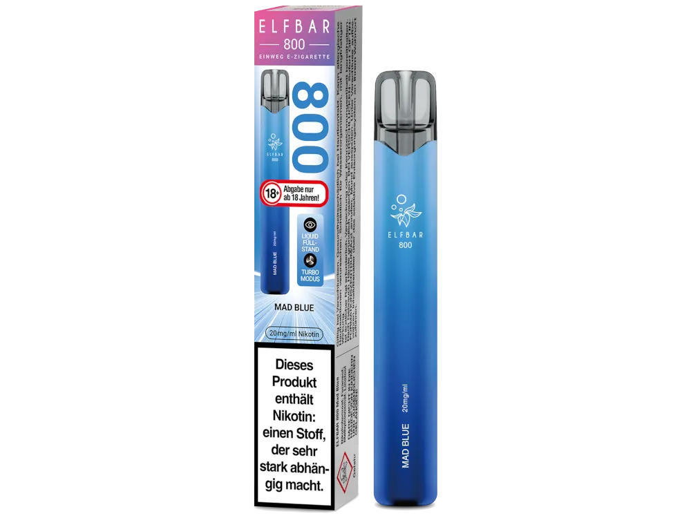 Elfbar Einweg E-Zigarette 800 Mad Blue 20mg/ml