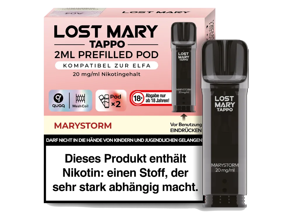 Lost Mary Prefilled Pod Tappo Marystorm (2 Stück pro Packung)
