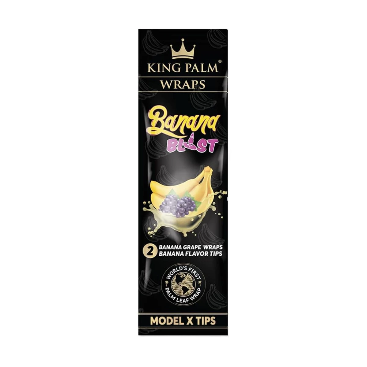 King Palm Palm Wraps + Tips Banana Blast (2 Stück pro Packung)