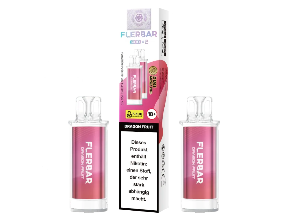 Flerbar Prefilled Pod 20mg/ml (2 Stück pro Packung) Dragon Fruit