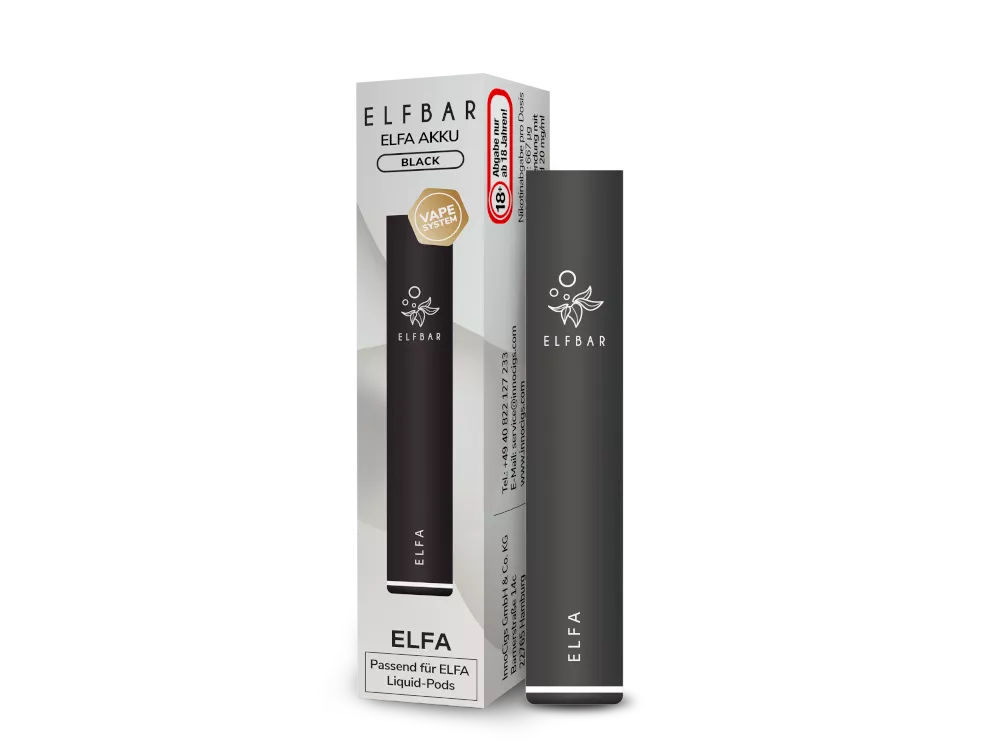 Elfbar Elfa Akku 500 mAh Schwarz
