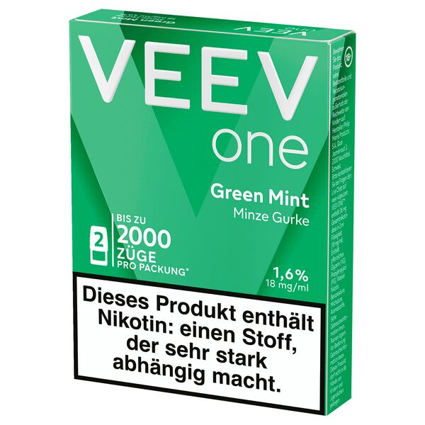 Veev Prefilled Pod One (2 Stück Pro Packung) Green Mint