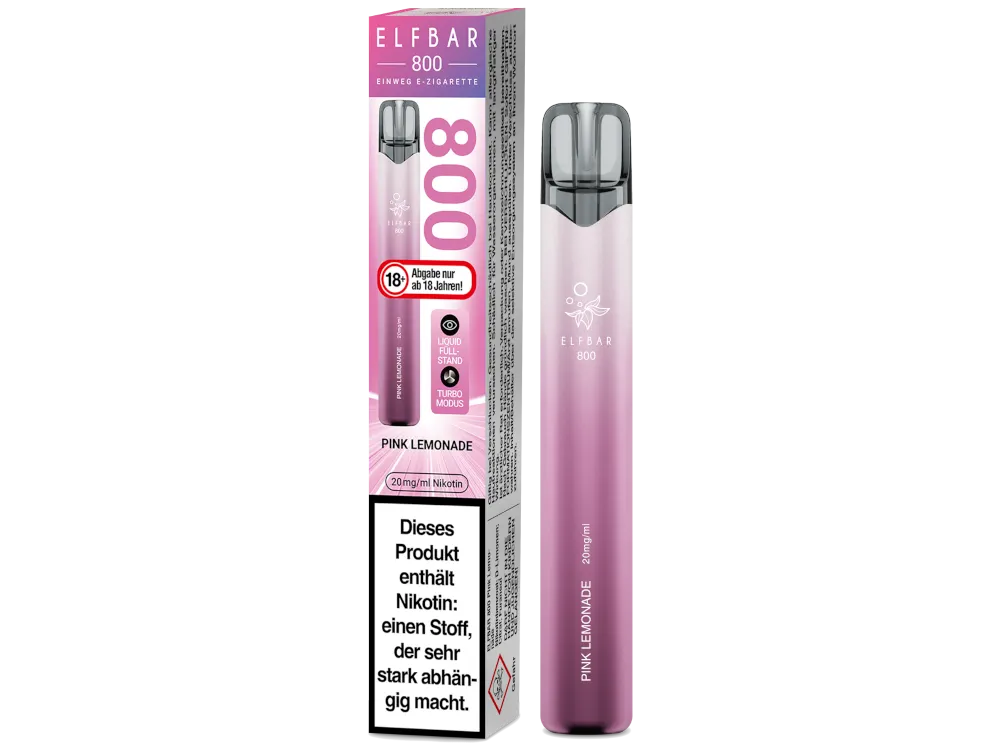 Elfbar Einweg E-Zigarette 800 Pink Lemonade 20mg/ml