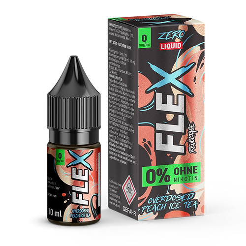 Revoltage Nikotinsalz Liquid Flex Overdosed Peach Ice Tea 0mg/ml 10ml
