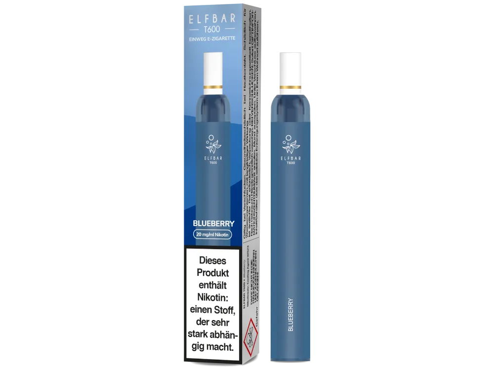 Elfbar Einweg E-Zigarette T600 20mg/ml Blueberry
