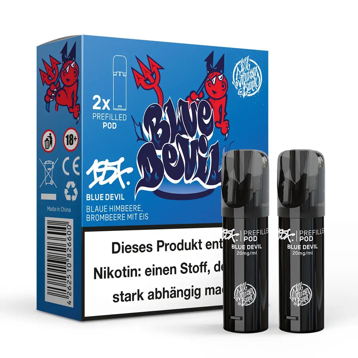 187 Strassenbande Prefilled Pod 20mg/ml (2 Stück pro Packung) Blue Devil