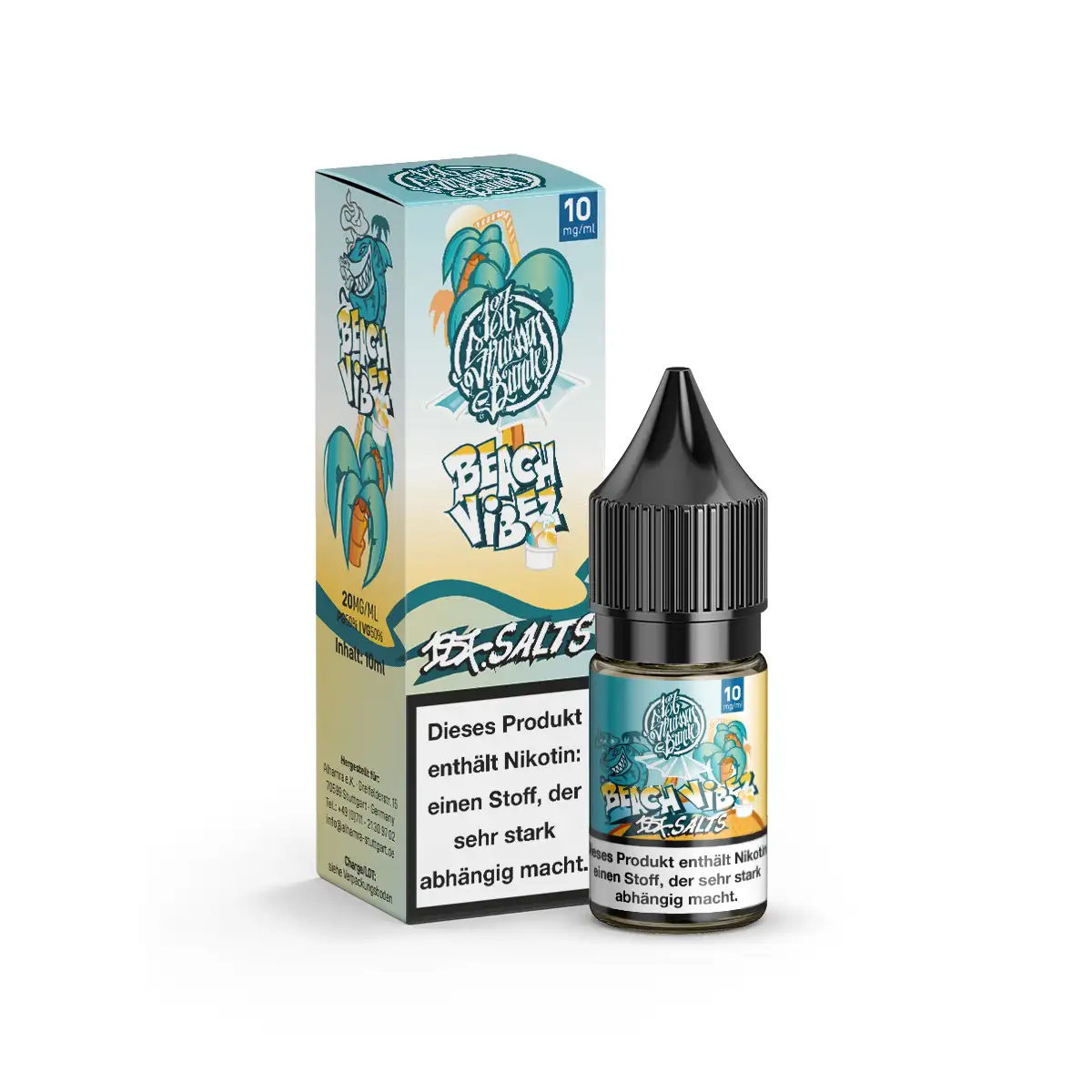 187 Salts Nikotinsalz Liquid Beach Vibez 10mg/ml 10ml