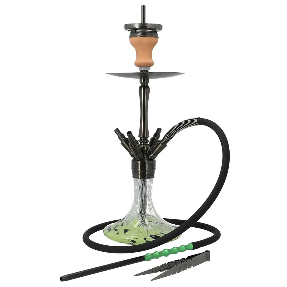 Invi Shisha Reflexion Edelstahl Gun Metal Green White Black