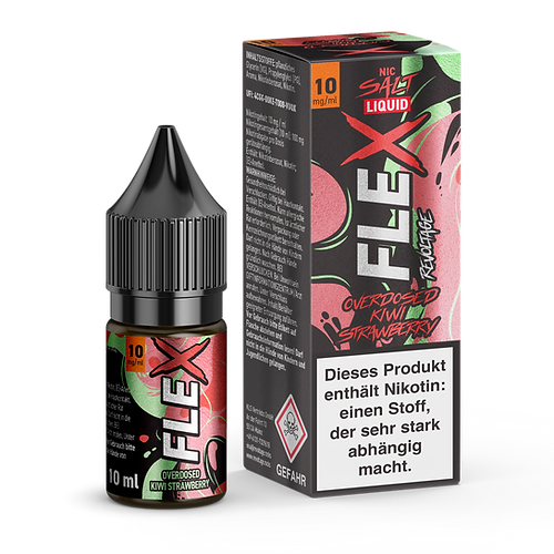 Revoltage Nikotinsalz Liquid Flex Overdosed Kiwi Strawberry 10mg/ml 10ml