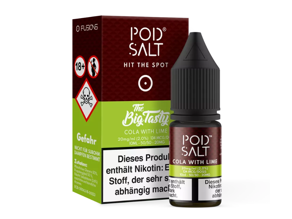 Pod Salt Nikotinsalz Liquid Fusion Cola with Lime 11mg/g 10ml