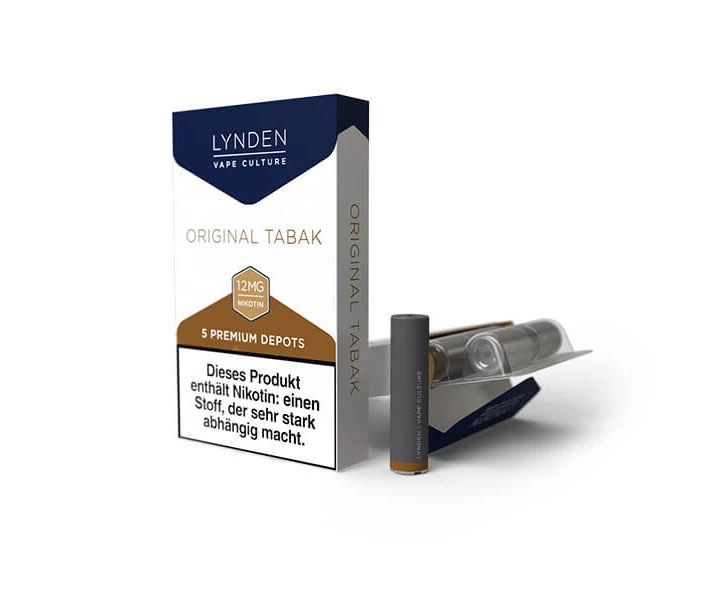 Lynden Depots Original Tabak 18 mg/ml 4,5ml (5 Stück pro Packung)