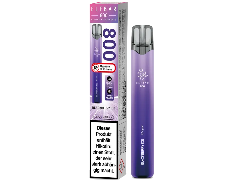 Elfbar Einweg E-Zigarette 800 Blackberry Ice 20mg/ml