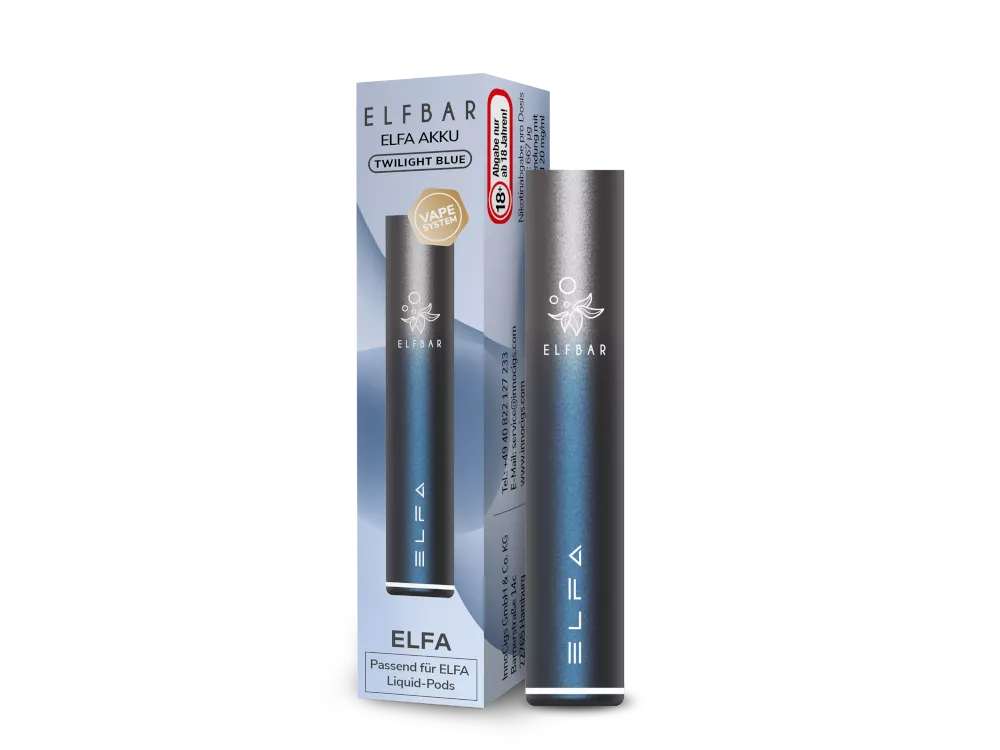 Elfbar Elfa Akku 500 mAh Blau Silber