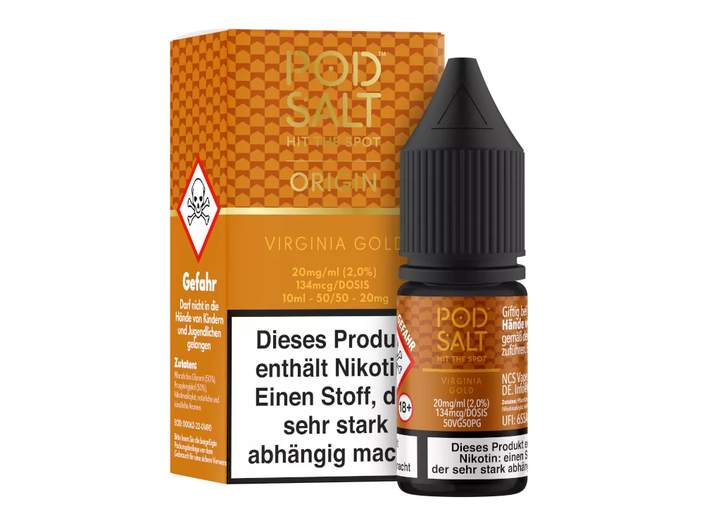 Pod Salt Nikotinsalz Liquid Virginia Gold 20mg/ml 10ml