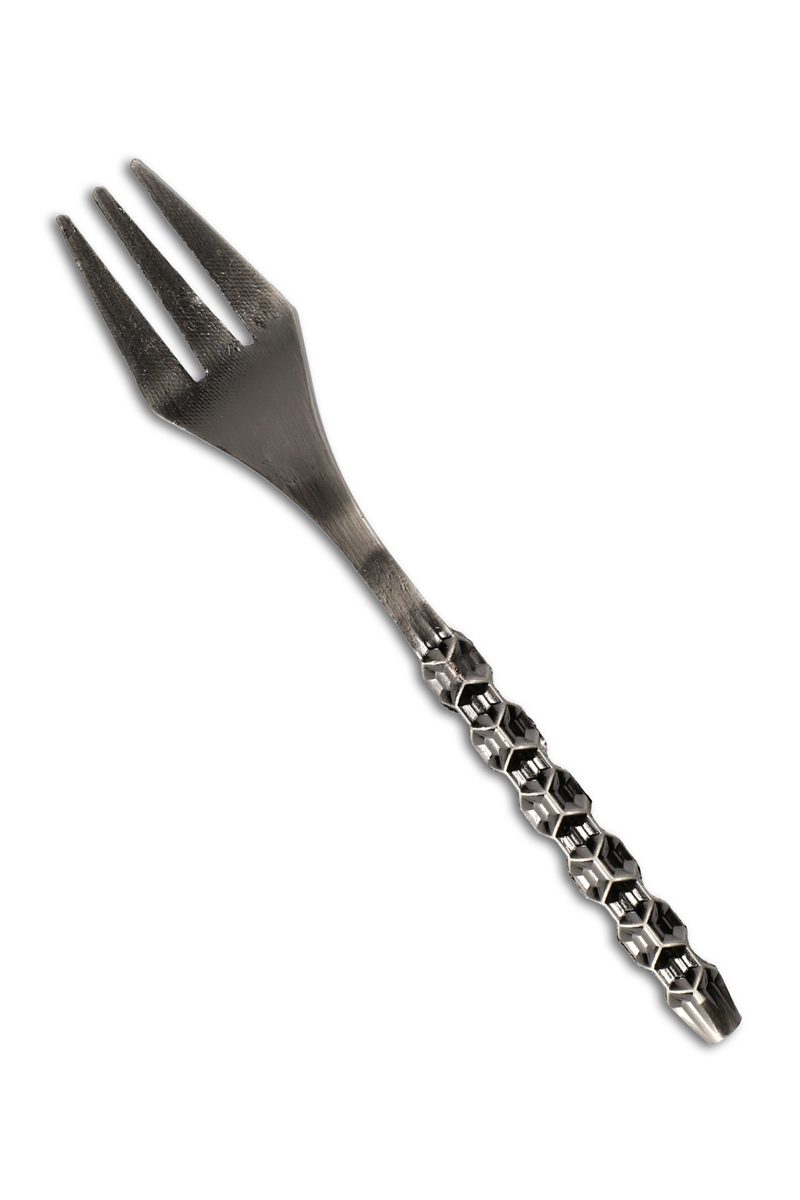 AO Tabakgabel Honeycomb Gun Metal