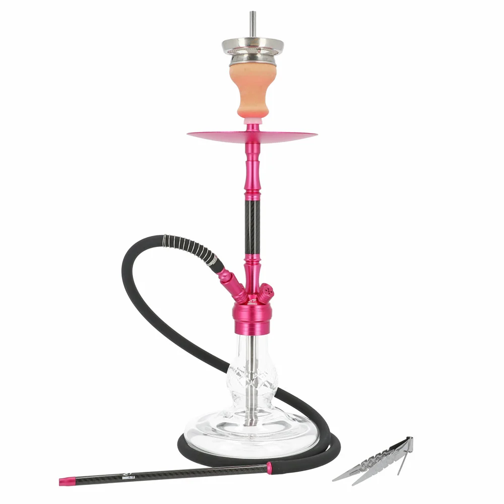 Smokezilla Shisha Irys Alu Shiny Pink Clear