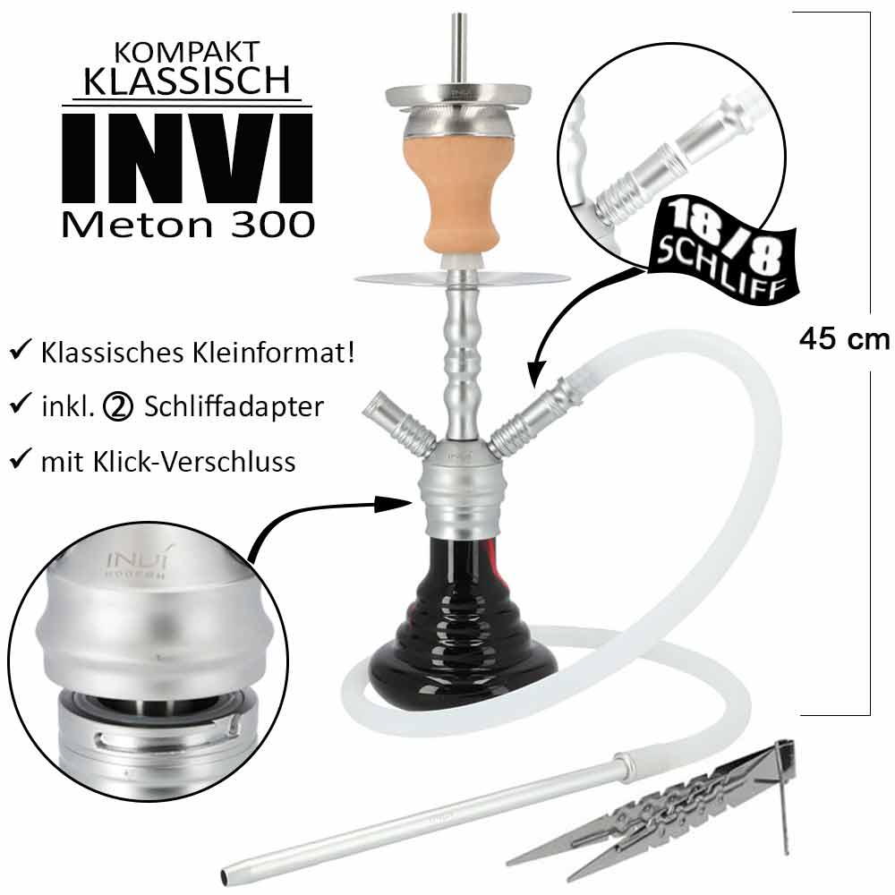 Invi Shisha Meton 300 Silber Red Racer