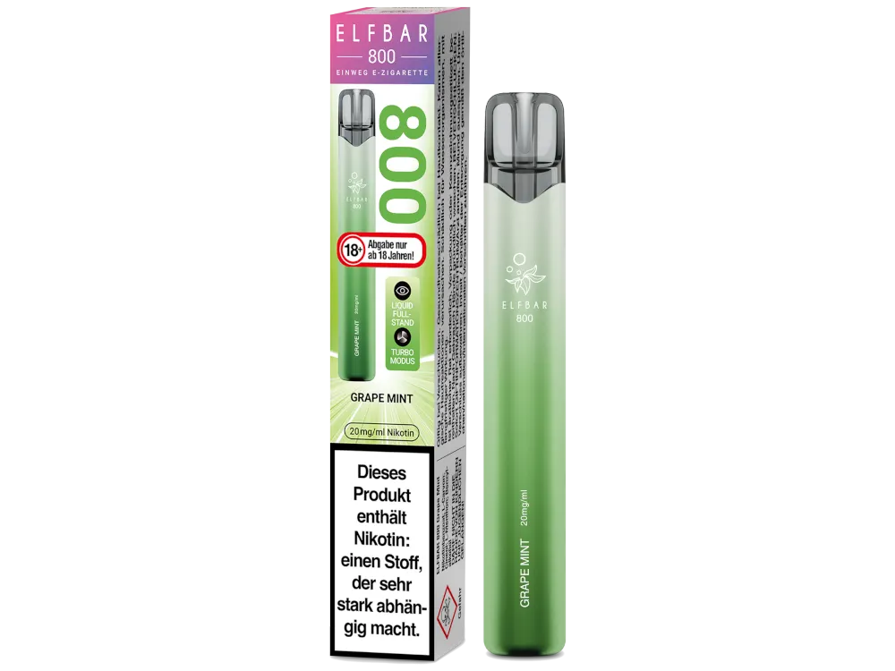 Elfbar Einweg E-Zigarette 800 Grape Mint