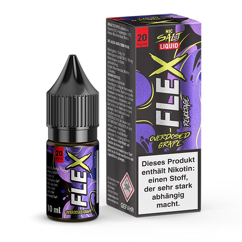 Revoltage Nikotinsalz Liquid Flex Overdosed Grape 20mg/ml 10ml