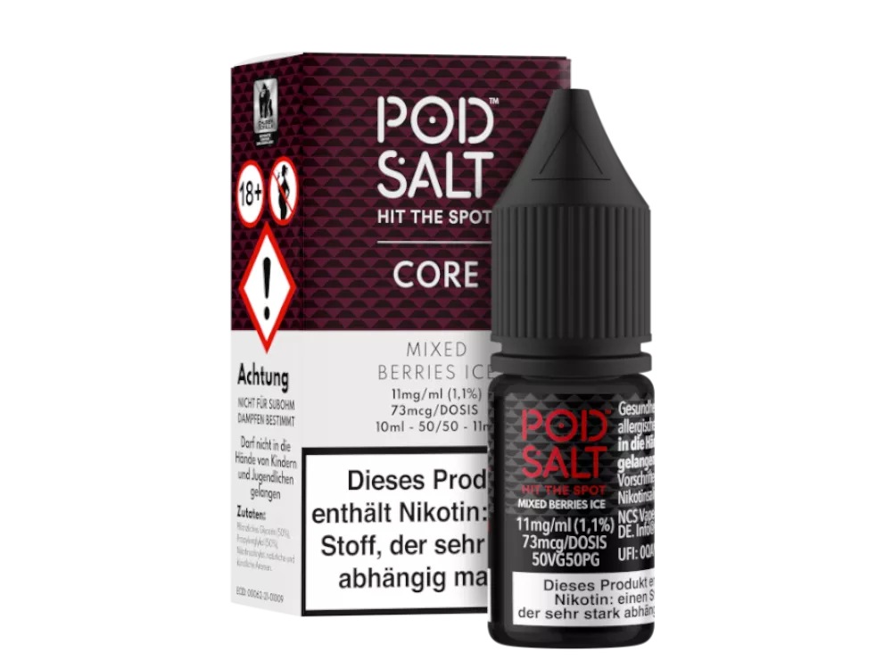 Pod Salt Nikotinsalz Liquid Core Mixed Berries Ice 20mg/ml 10ml
