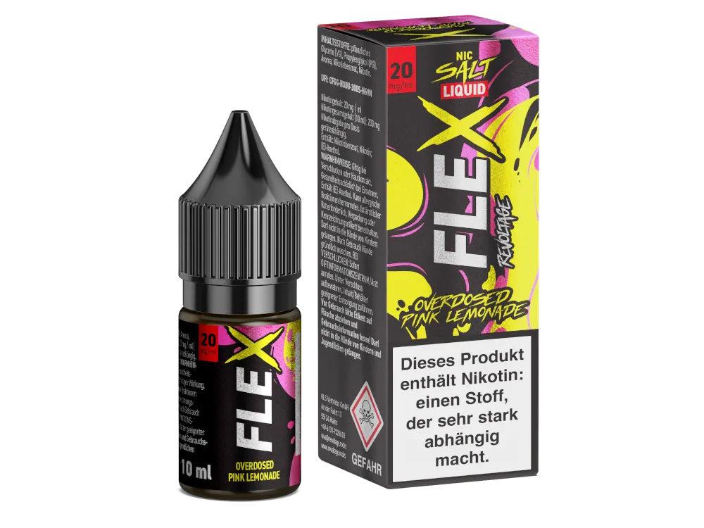 Revoltage Nikotinsalz Liquid Flex Overdosed Pink Lemonade 20mg/ml 10ml