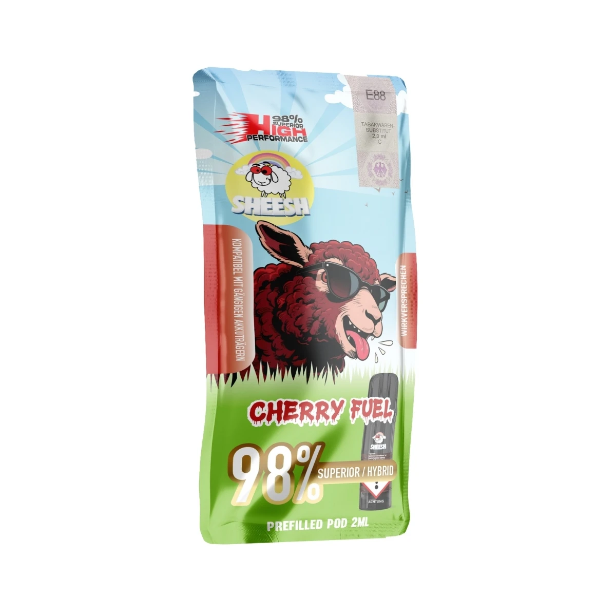 Sheesh Prefilled Pod Superior 98% 2ml Cherry Fuel