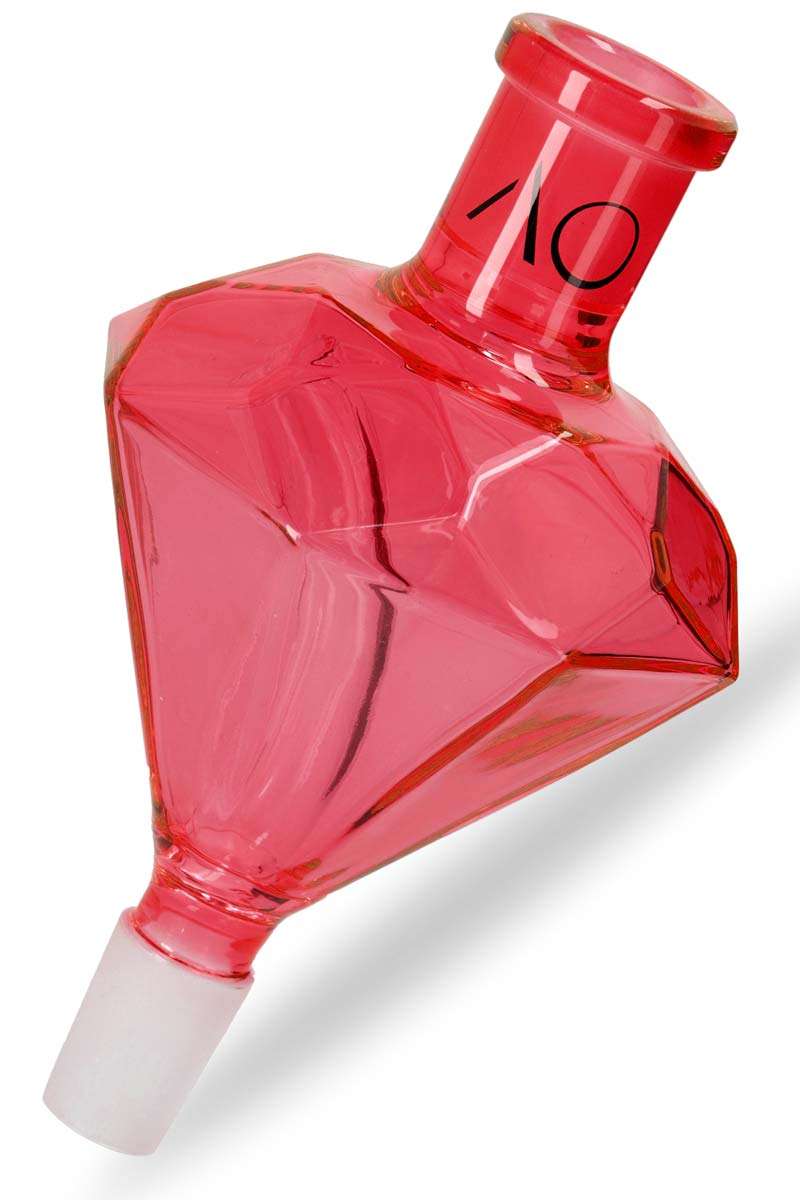 AO Glas Molassefänger 18/8 Diamond Rot