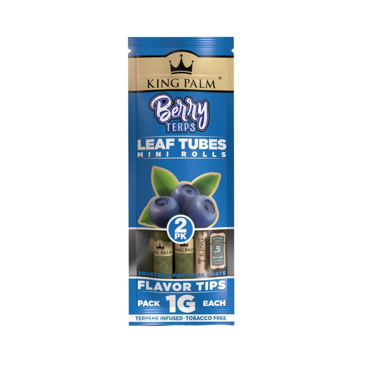 King Palm Rolls Mini (2 Stück pro Packung) Berry Terps