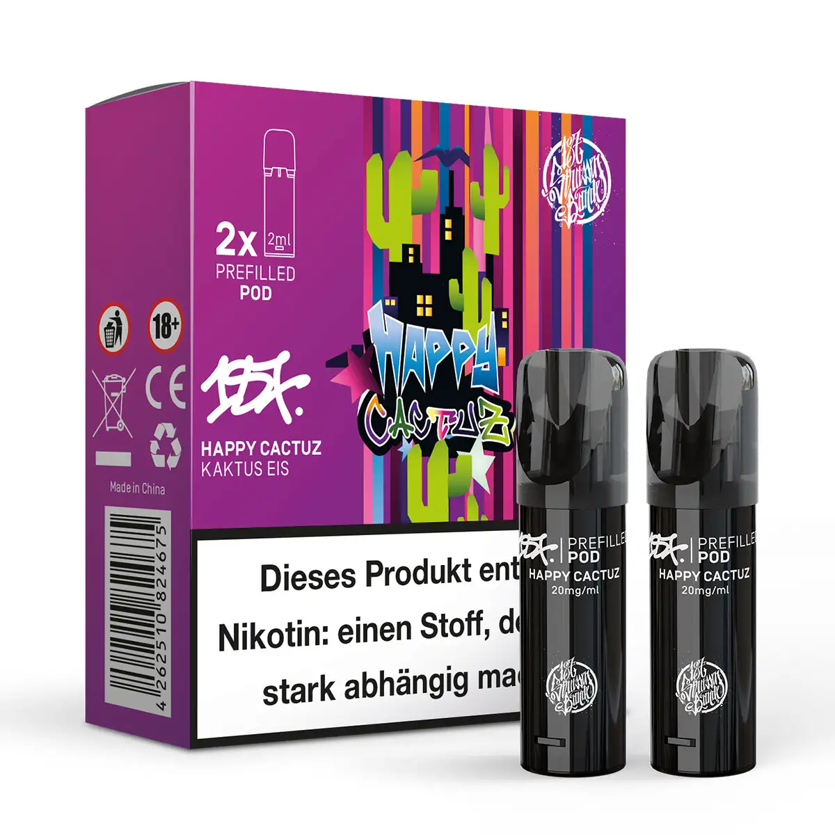 187 Strassenbande Prefilled Pod Happy Cactuz 20mg/ml (2 Stück pro Packung)
