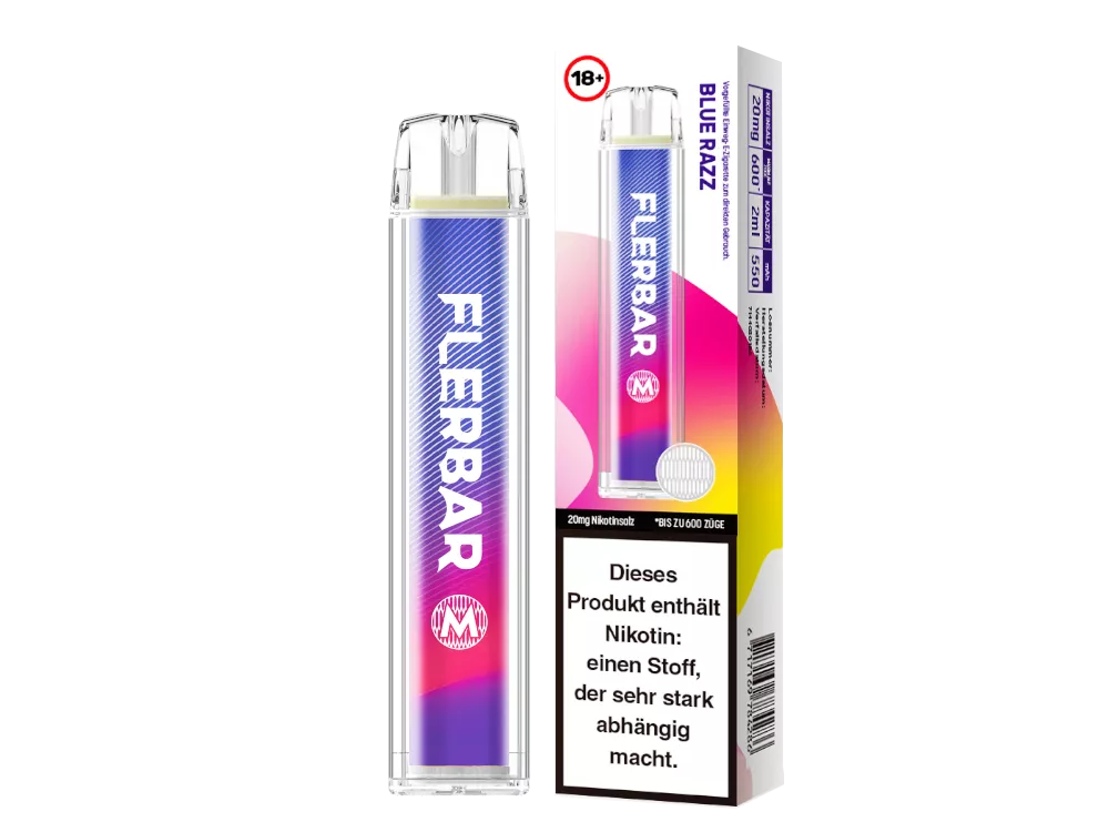 Flerbar M Einweg E-Zigarette 20mg/ml Blue Razz