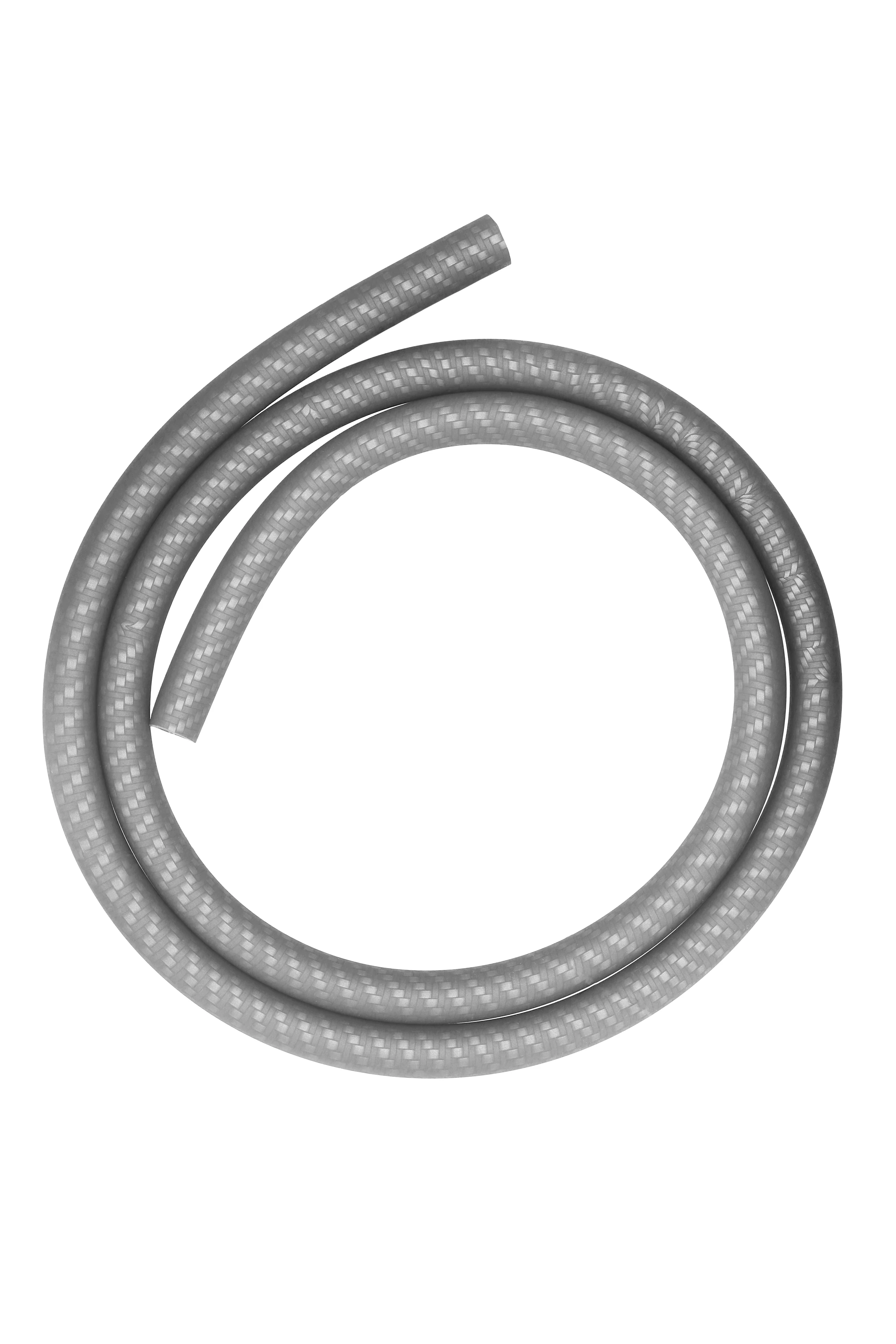 AO Soft-Touch Silikonschlauch CARBON Silber
