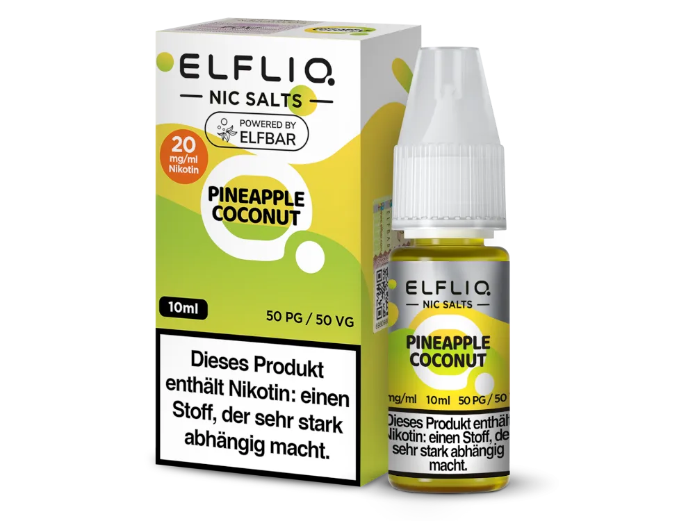 Elfliq Nikotinsalz Liquid Pineapple Coconut 20mg/ml 10ml