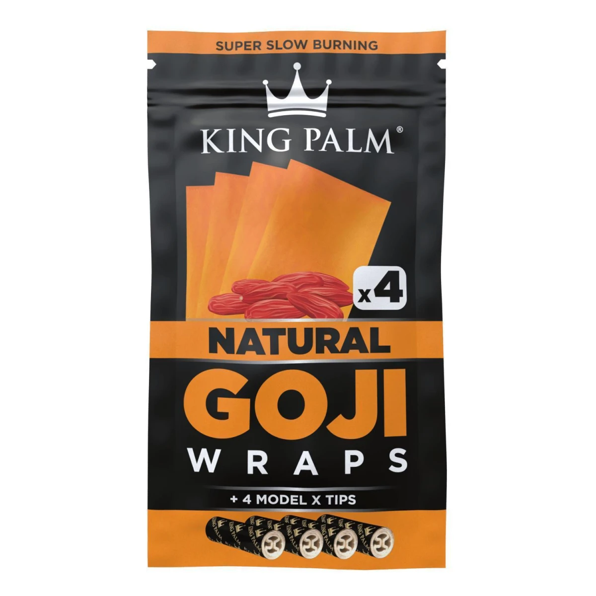 King Palm Goji Wraps + Tips Natural (2 Stück pro Packung)