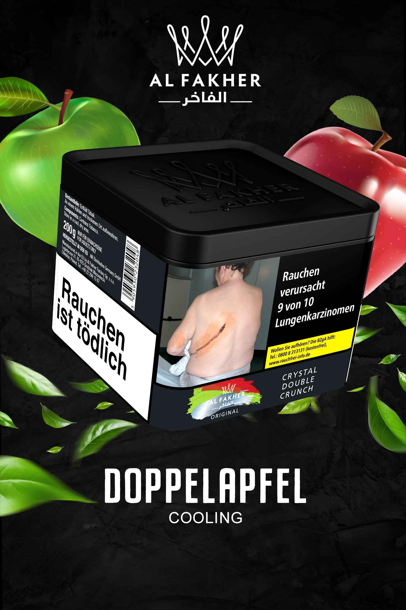 Al Fakher Tabak Crystal Double Crunch 200g