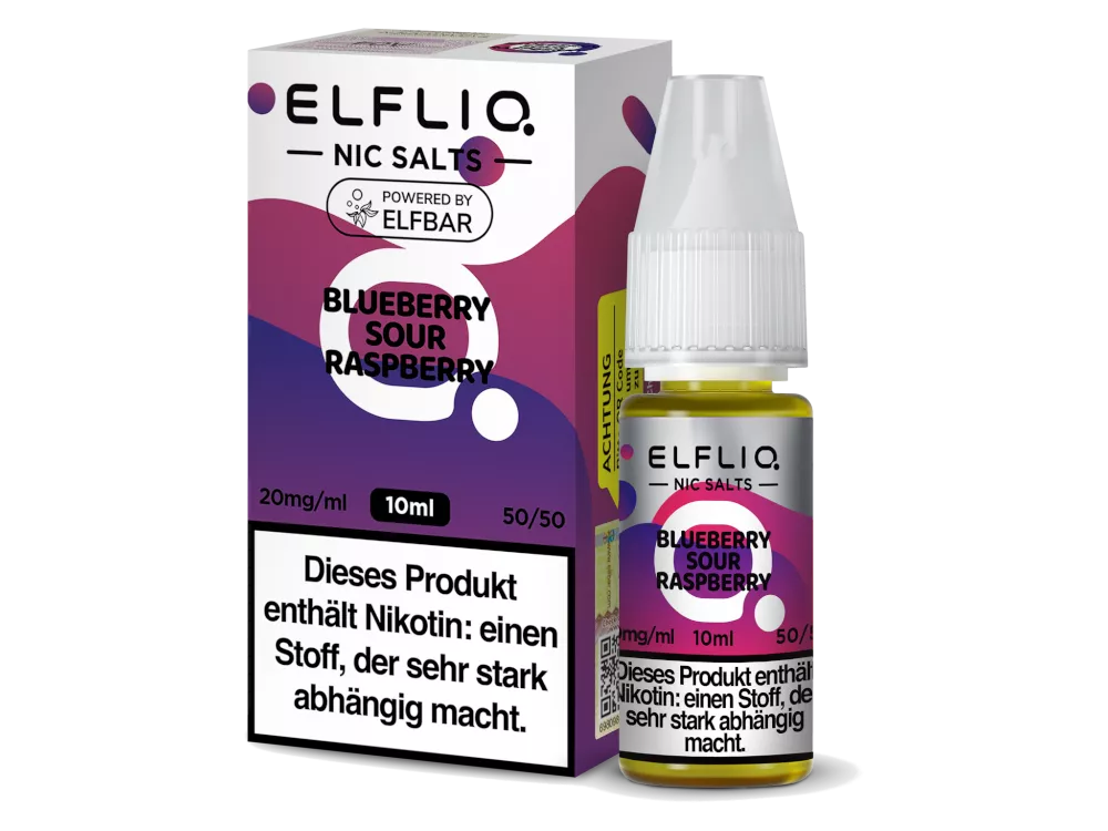 Elfliq Nikotinsalz Liquid Blueberry Sour Raspberry 10mg/ml 10ml