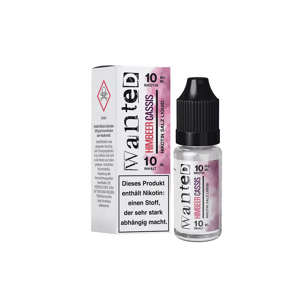 Wanted Nikotinsalz Liquid Overdosed Himbeere Cassis 10mg/ml 10ml