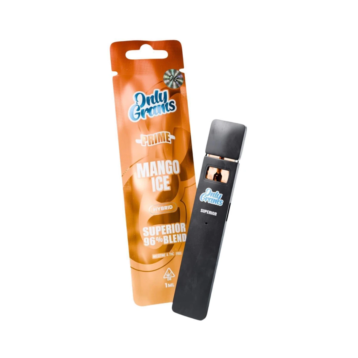 Only Grams Superior Blend Einweg E-Zigarette 96% Mango Ice