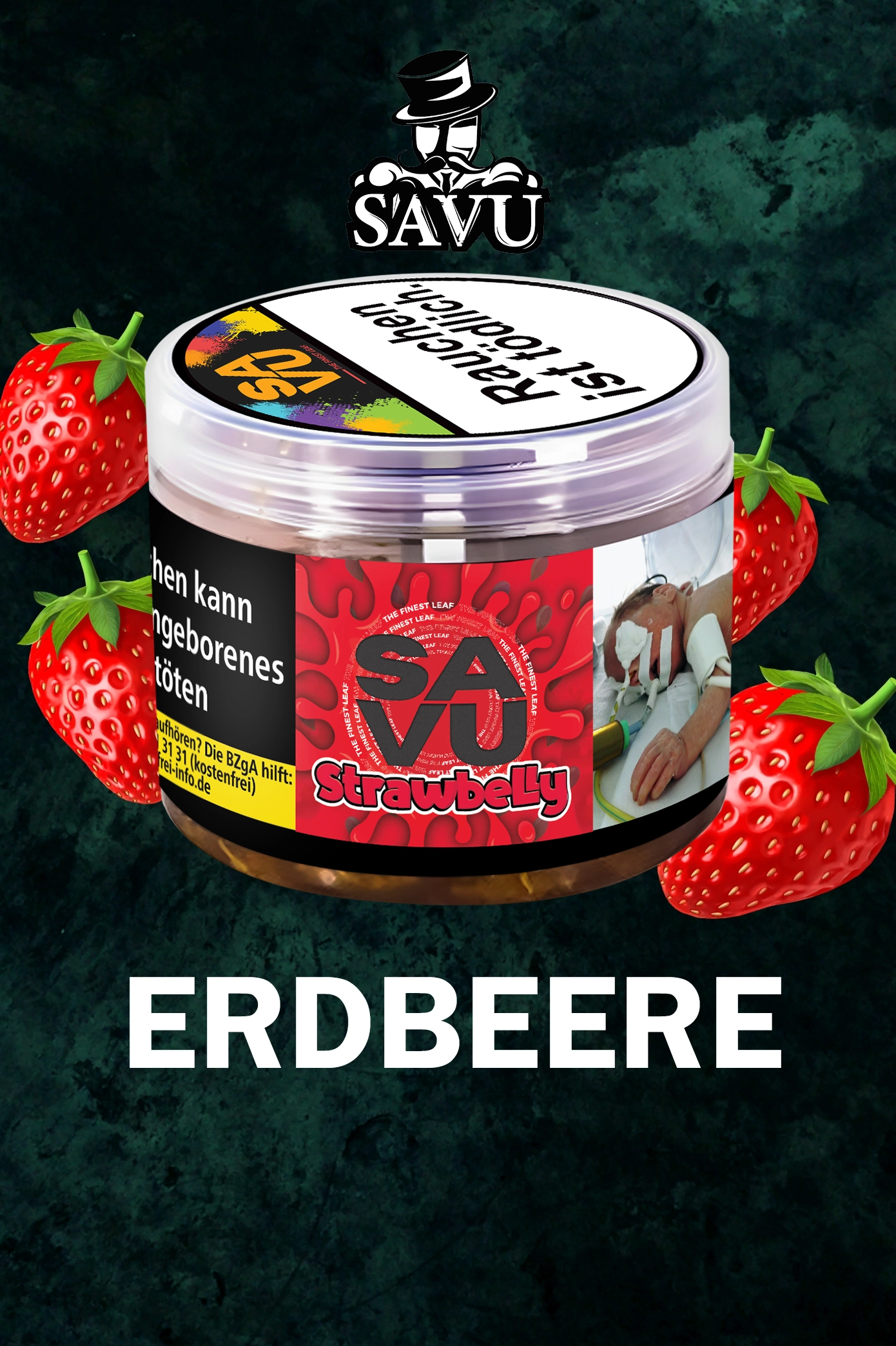 Savu Tabak Strawbelly 200g